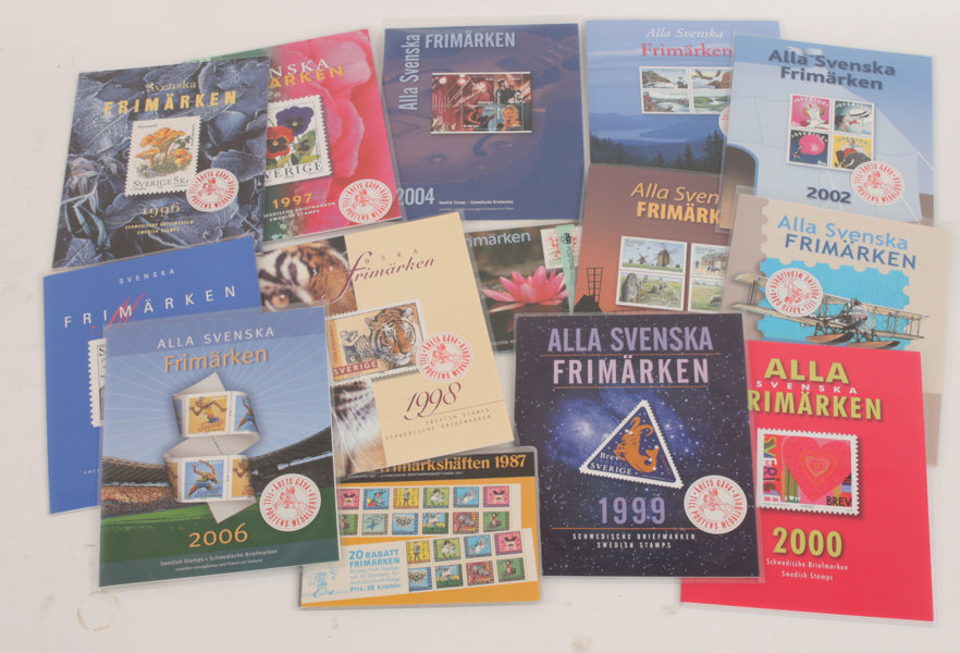 Frimärkshäften 14st, Sverige