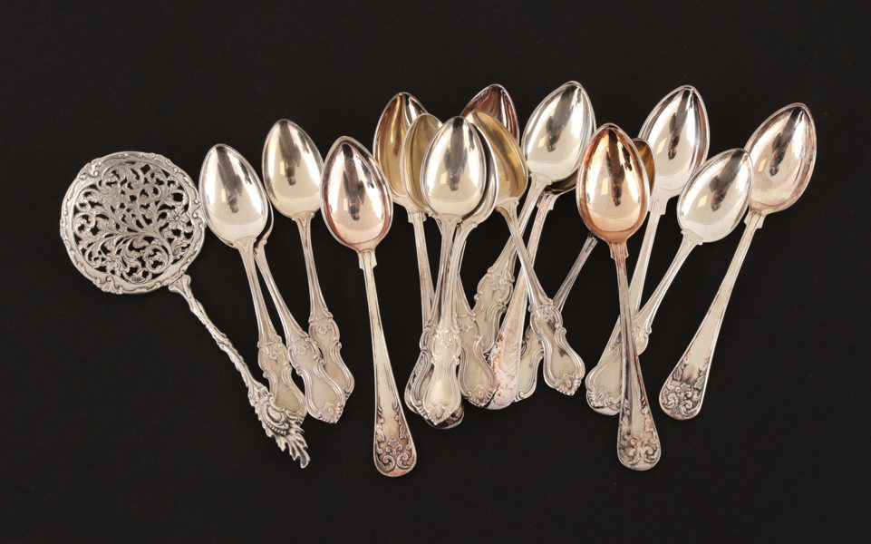 Parti silverföremål