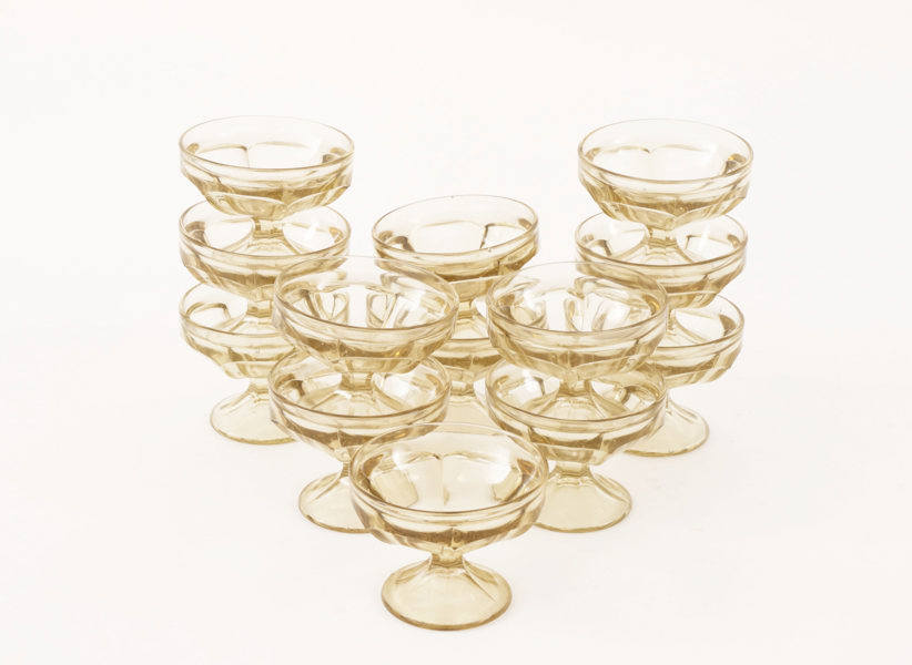 Dessertglas 13st, Eda Glasbruk