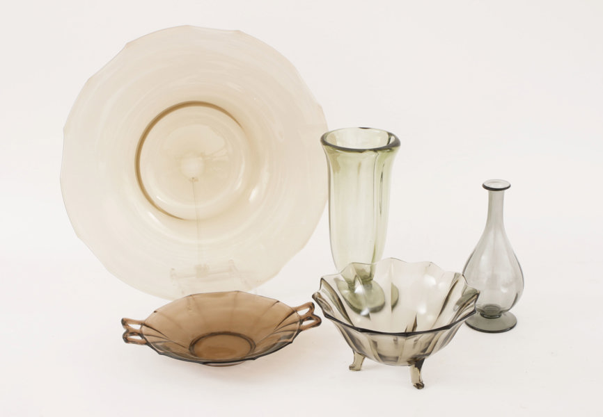 Glas 5 delar, bl.a. Sandviks, 1900-talets första hälft