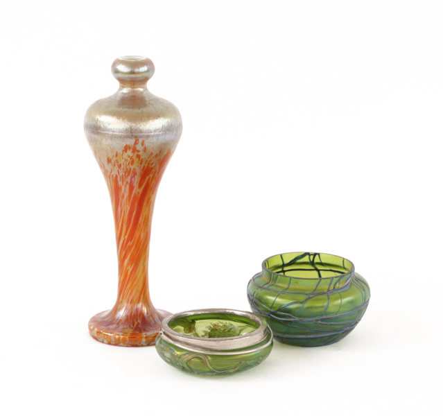 Glas 3 delar, jugend, bl.a. Fritz Heckert, 1900-talets början