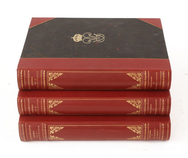 3 band, "Stockholms Slotts Historia", tryckta 1940