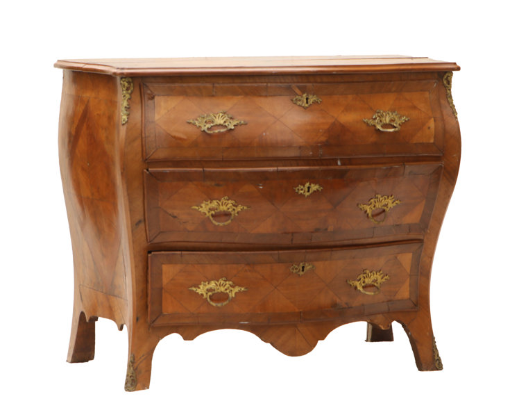 Byrå, rokokostil, 1800-tal