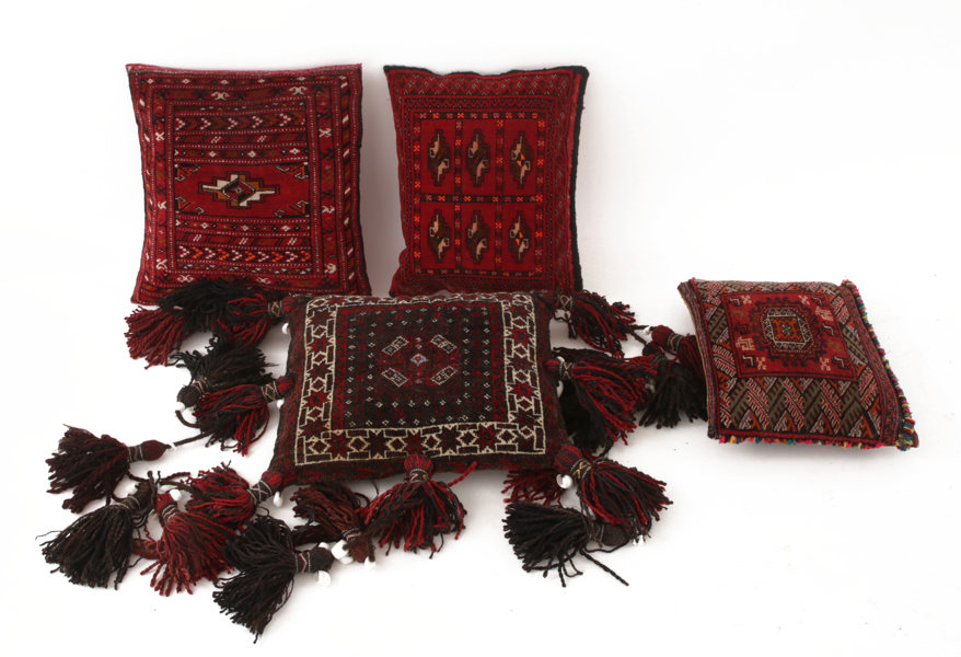 Handknutna kuddar 4st, orientaliska