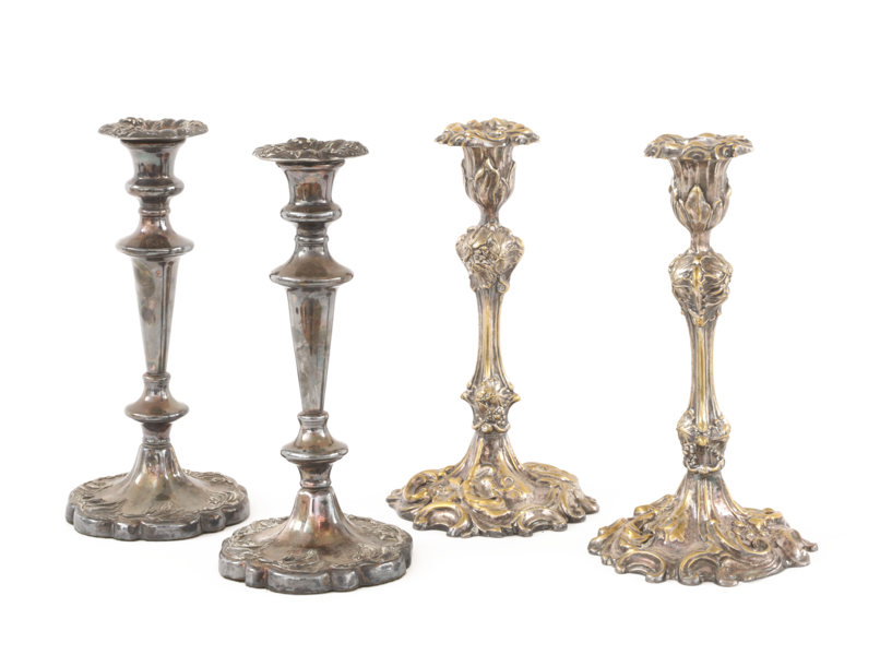 Ljusstakar 2 par, 18/1900-tal