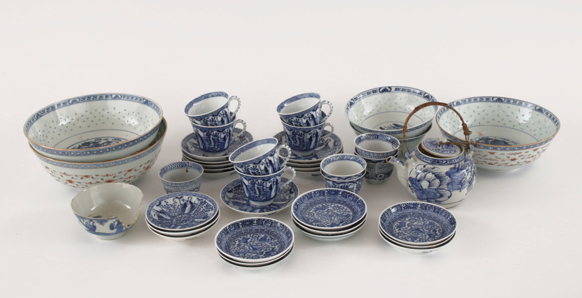 Parti porslin, Asien