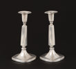 Ljusstakar ett par, silver, Tore Eldh för K&EC, 1961
