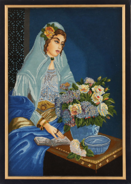 Handknuten bonad, orientalisk