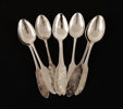 Kaffeskedar 8st, silver, "Tornedal"