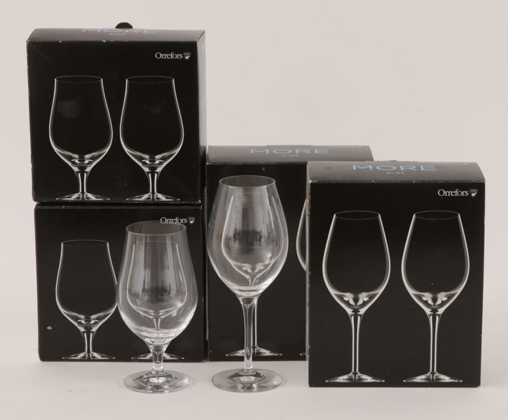Glas 8st, "More", Erika Lagerbielke för Orrefors
