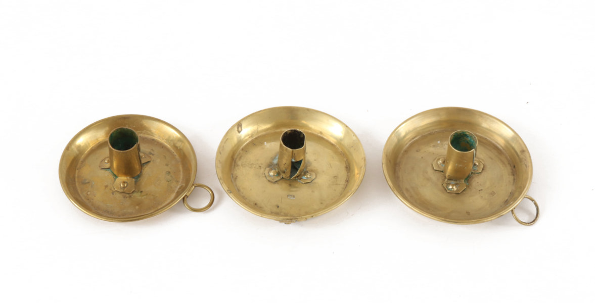 Ljusplåtar 3st, Skultuna Bruk, 1800-tal