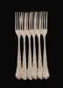 Smörgåsgafflar 6st, silver, C.G.Hallberg, Stockholm