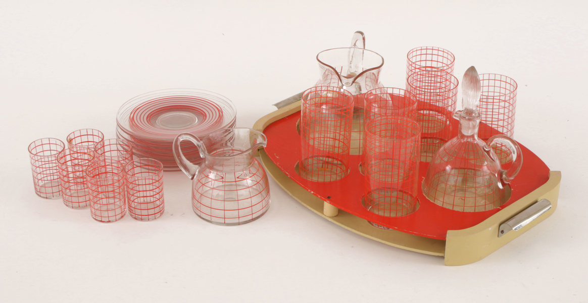 Saftservis 23 delar, Johansfors, 1950-tal