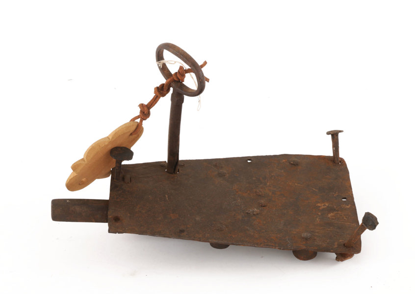 Dörrlås med nyckel, 1700-tal