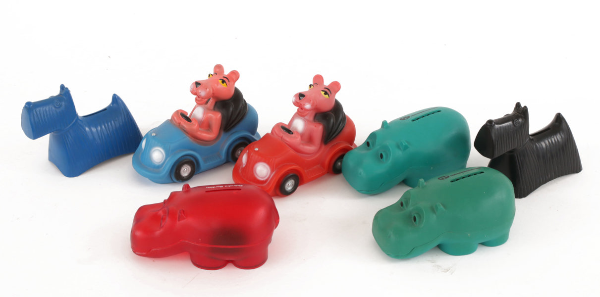 Sparbössor 7st, bl.a. Stig Lindberg