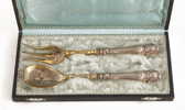 Serveringsbestick ett par, silver, tidigt 1900-tal