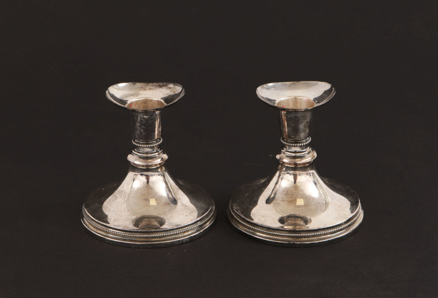 Ljusstakar ett par, silver, MGAB, 1956