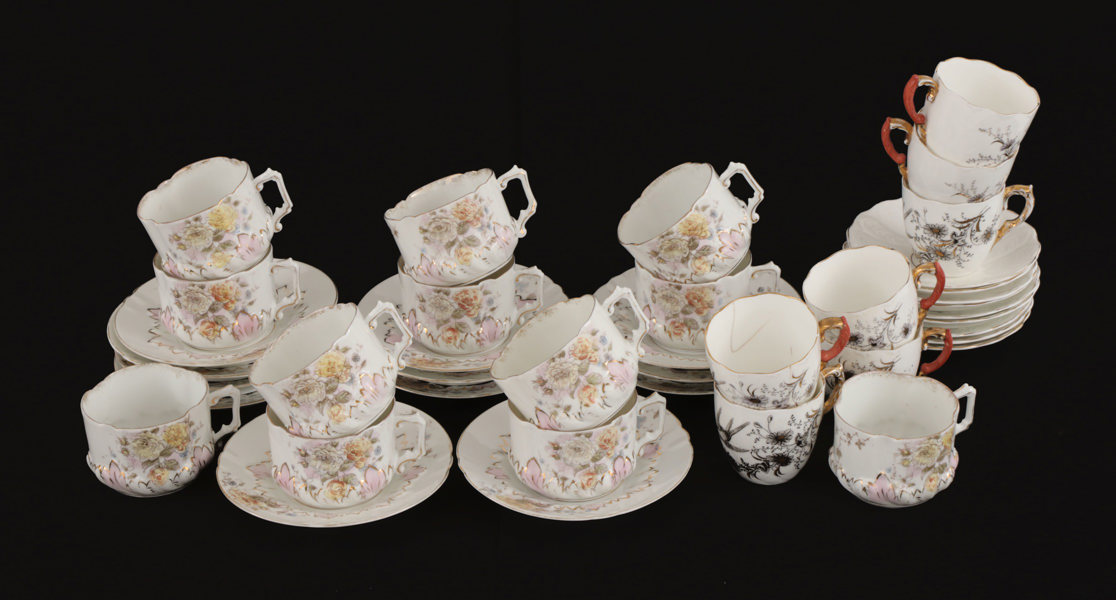 Parti kaffegods, bl.a. Tyskland, 1800-tal