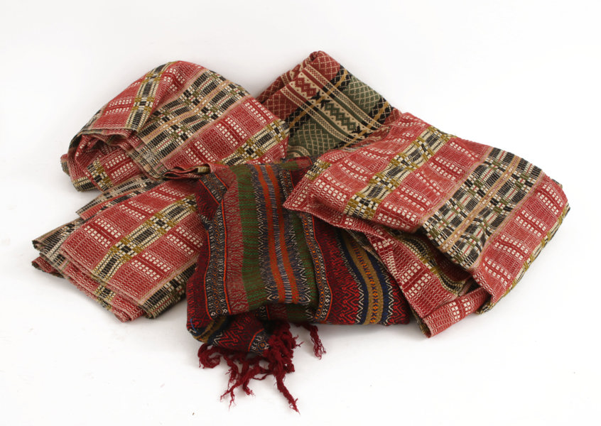 Allmogetextilier 5 delar