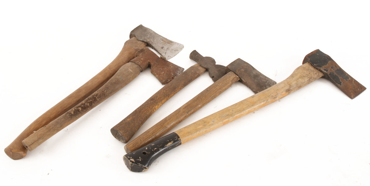 Yxor 5st, bl.a. 1800-tal