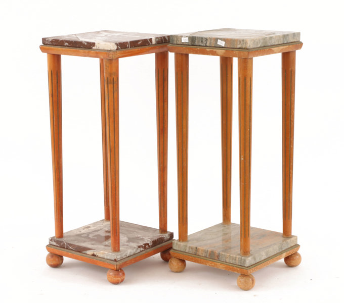 Piedestaler ett par, 1900-talets andra hälft