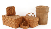 Flätade korgar 5 delar