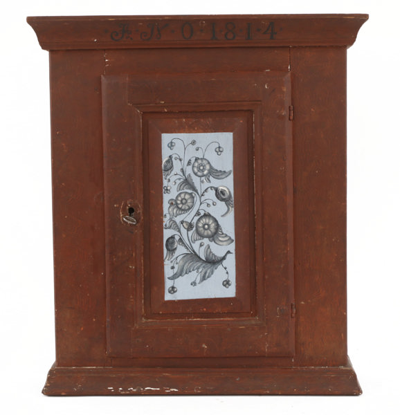 Väggskåp, allmoge, daterat 1814