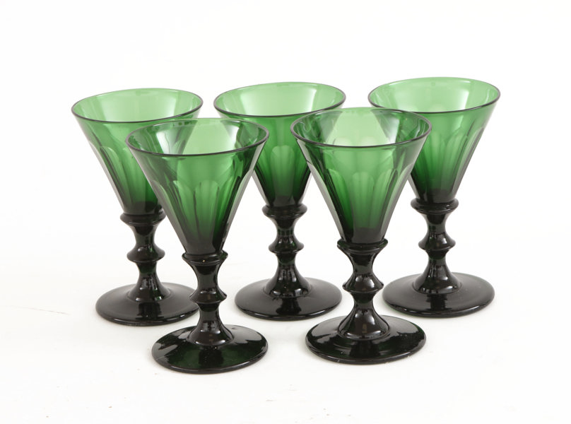 Paraplyglas 5st, 18/1900-tal