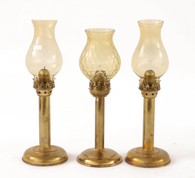 Stormlyktor 2+1, bl.a. Karlskrona Lampfabrik