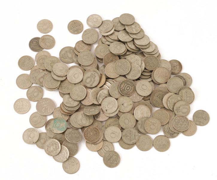 Parti svenska silvermynt