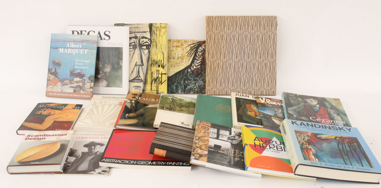 Parti böcker, mestadels rörande konst