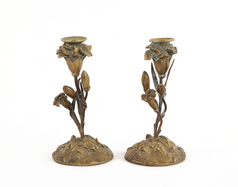 Ljusstakar ett par, jugend, 1900-talets början