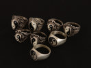 Ringar i silver/sterlingsilver 8st