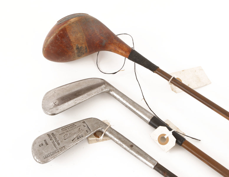 Äldre golfklubbor 3st