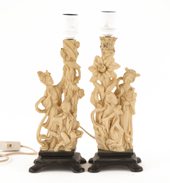 Bordslampor ett par, Italien, 1900-talets andra hälft