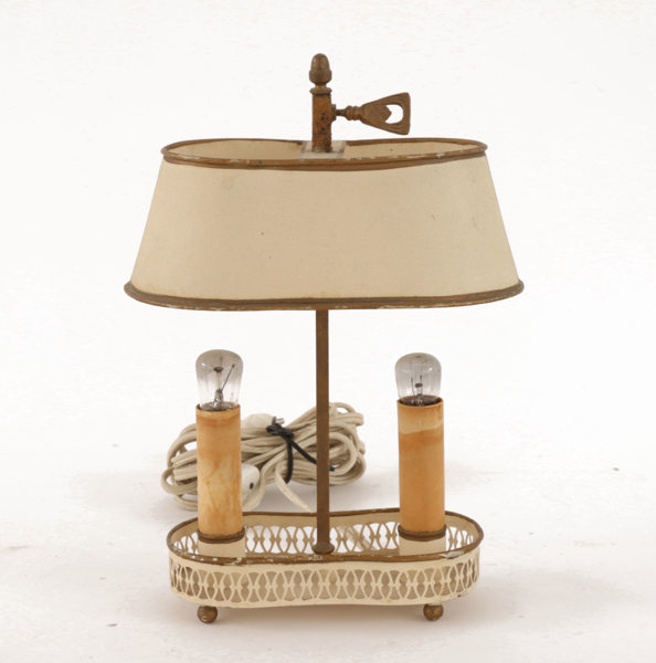 Läslampa, omkring 1900-talets mitt