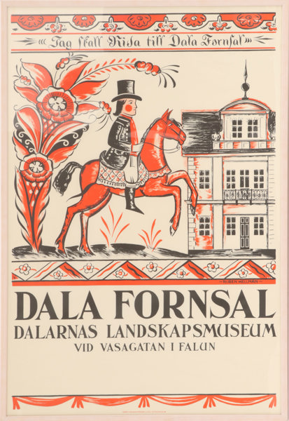 Affisch, "Dala Fornsal", Ruben Hellman