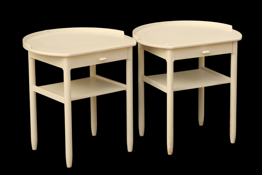 Nattduksbord ett par, Sven Engström & Gunnar Myrstrand för Bodafors