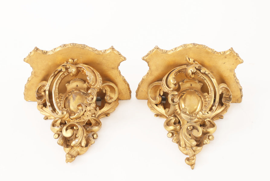 Konsoler ett par, nyrokoko, 1800-talets andra hälft