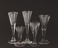 Glas 5 delar, bl.a. 17/1800-tal