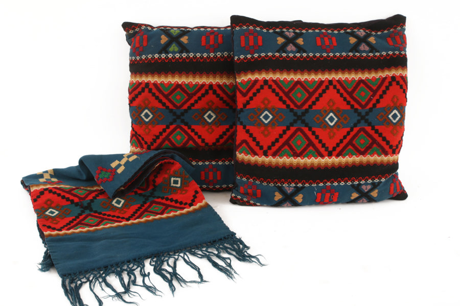 Allmogetextilier 3 delar