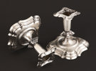 Ljusstakar ett par, silver, rokokostil, 1900-tal
