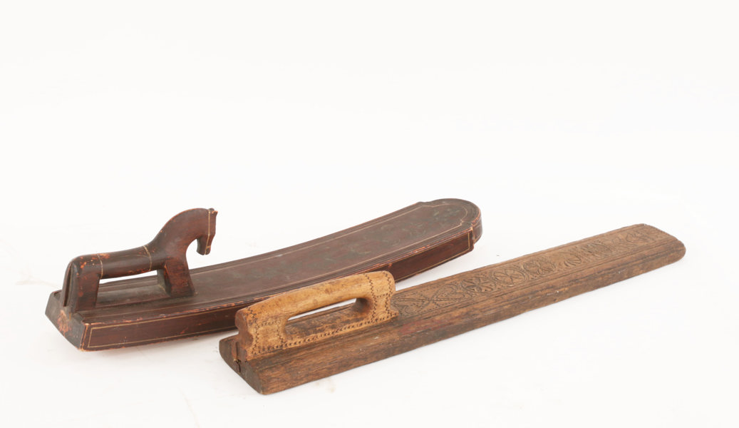 Mangelbräden 2st, allmoge