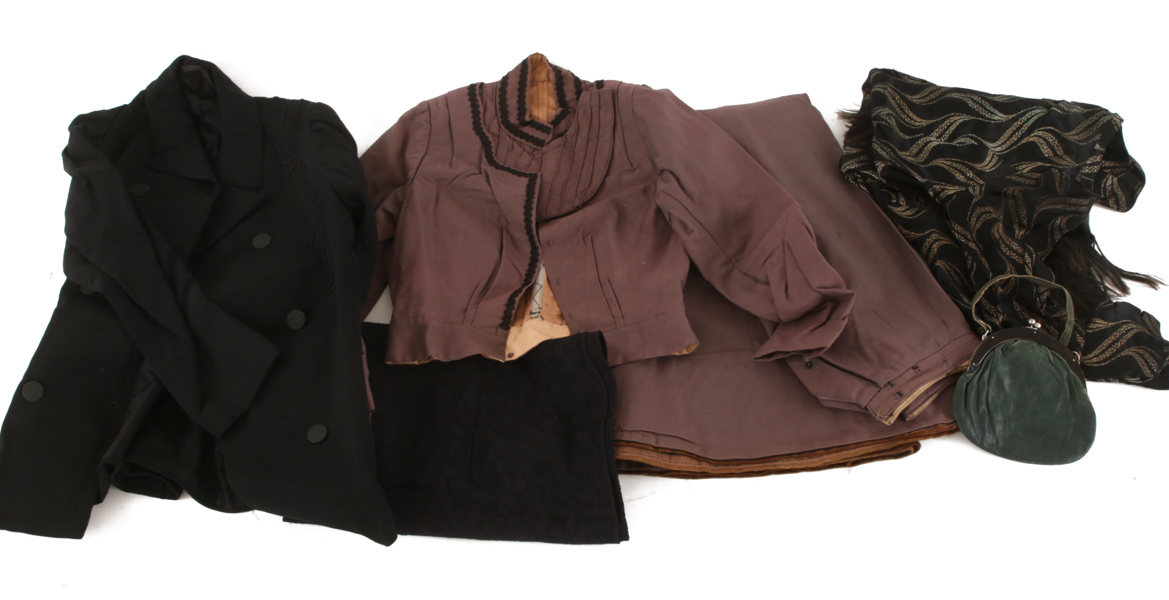 Äldre kläder 7 delar, bl.a. 18/1900-tal