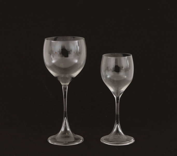 Glasservisdelar, "Carillon", Nils Landberg för Orrefors