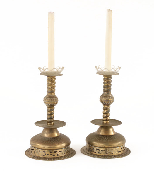 Ljusstakar ett par, barockstil, W.Bratt, Jönköping