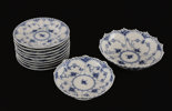 Servisdelar 11st, "Musselmalet", Royal Copenhagen, Danmark