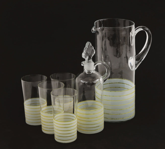 Saftservis 6 delar, Johansfors, omkring 1900-talets mitt