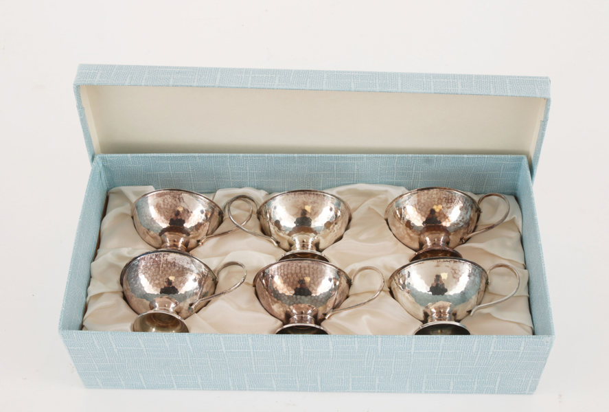 Punchmuggar 6st, silver