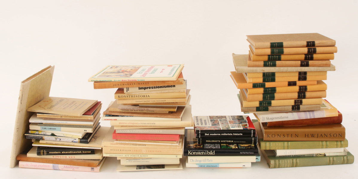Parti konstböcker, m.m.